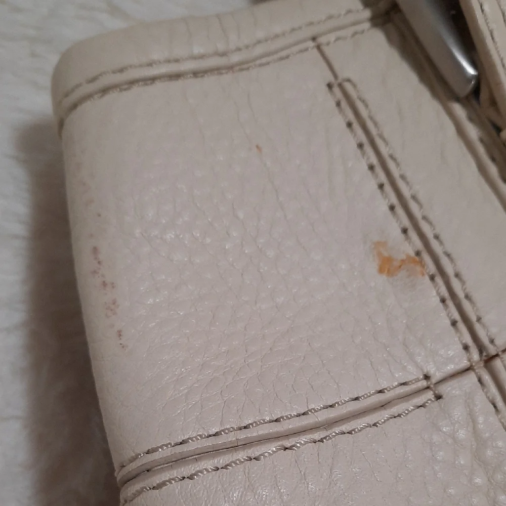 Cole Haan Cream Shoulder Bag with Structured Design